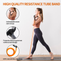 Exercícios de exercício de fitness tube resistência banda